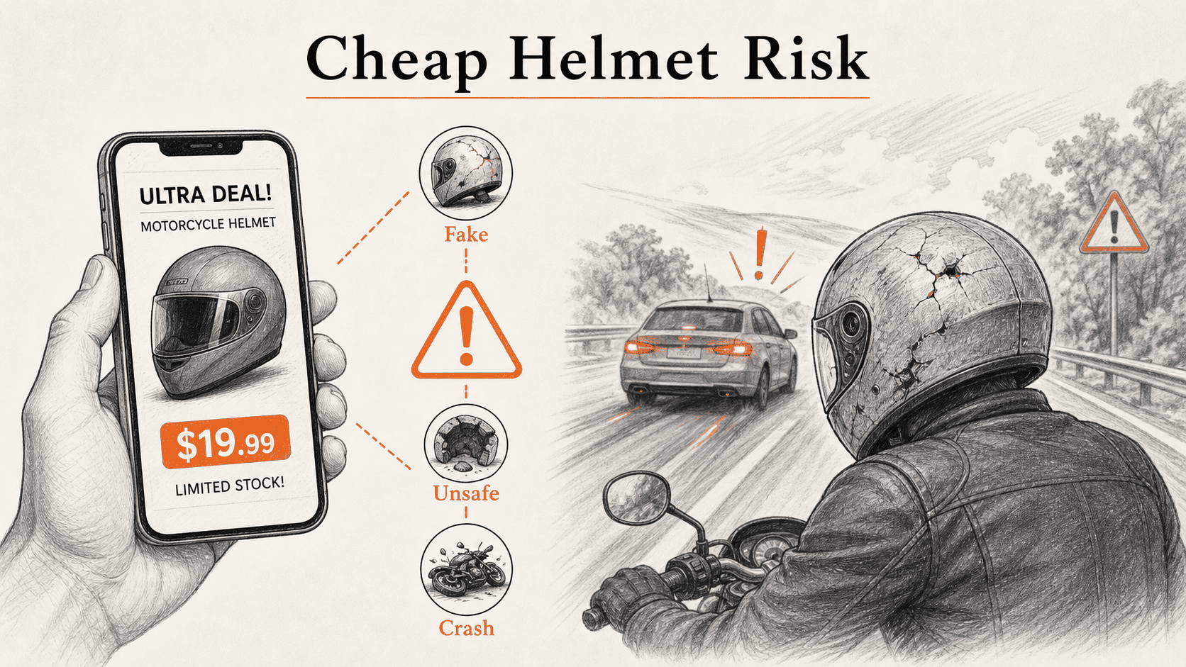 How Cheap and Counterfeit Motorcycle Helmets Put Your Life at Risk