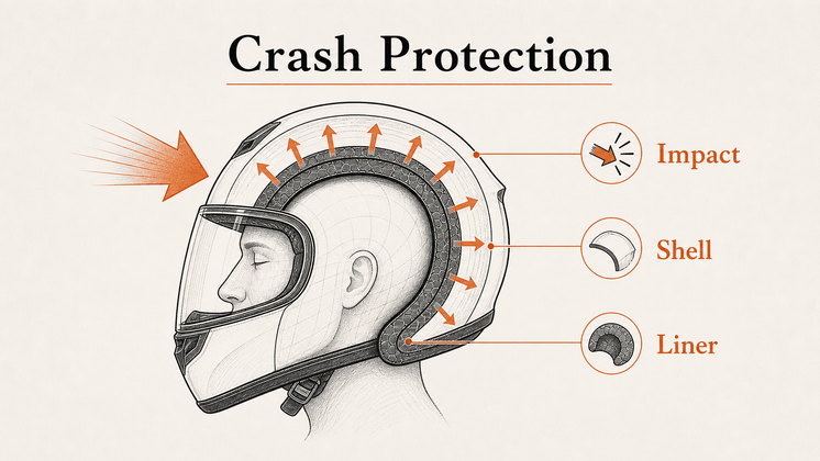 How Motorcycle Helmets Protect Your Head in a Serious Crash