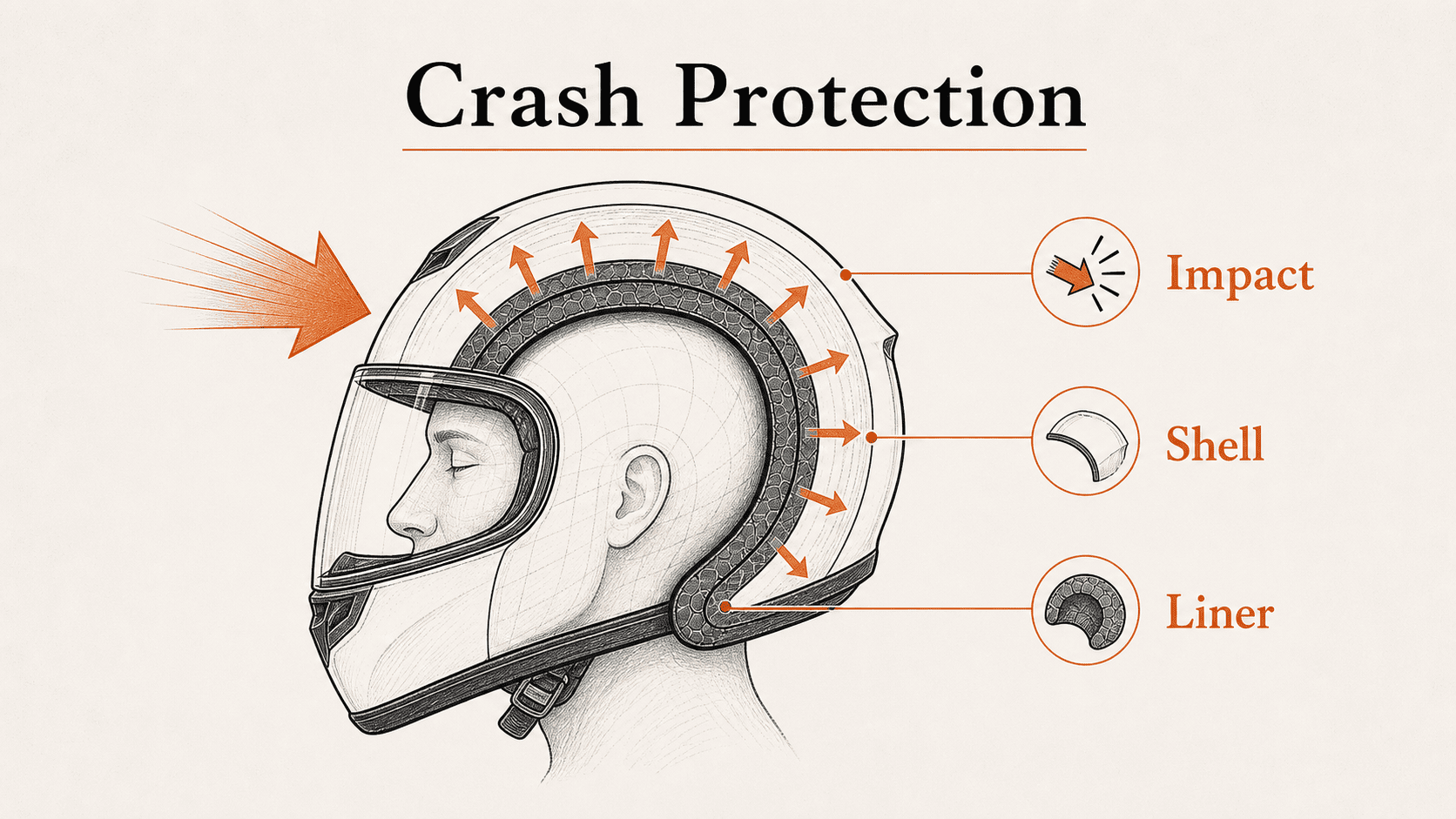 How Motorcycle Helmets Protect Your Head in a Serious Crash