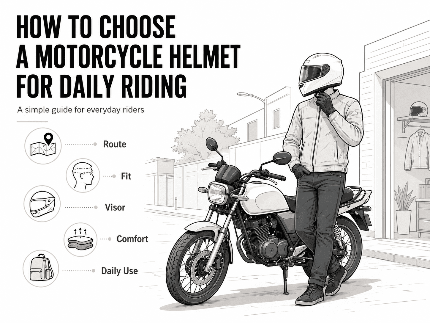 How to Choose a Motorcycle Helmet for Daily Riding