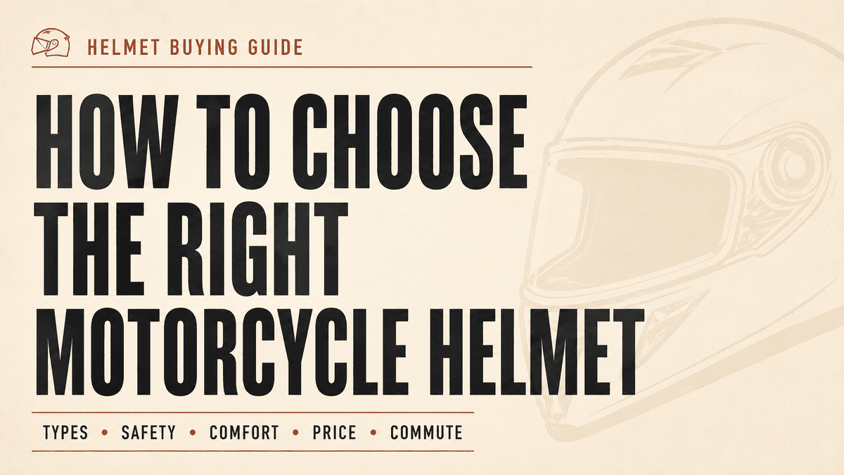 Beginner's Guide: How to Choose the Right Motorcycle Helmet When Shopping Online