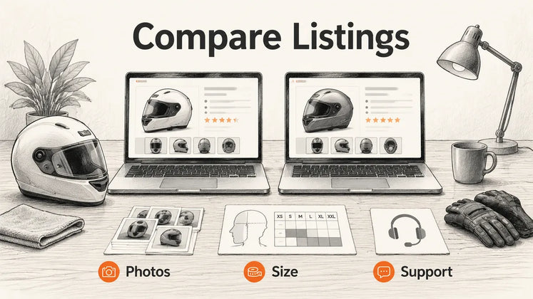 How Do I Compare Two Helmet Listings That Look Similar?