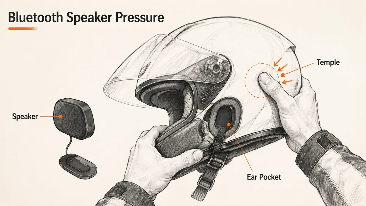 Can Bluetooth Speakers Create Helmet Pressure Points?