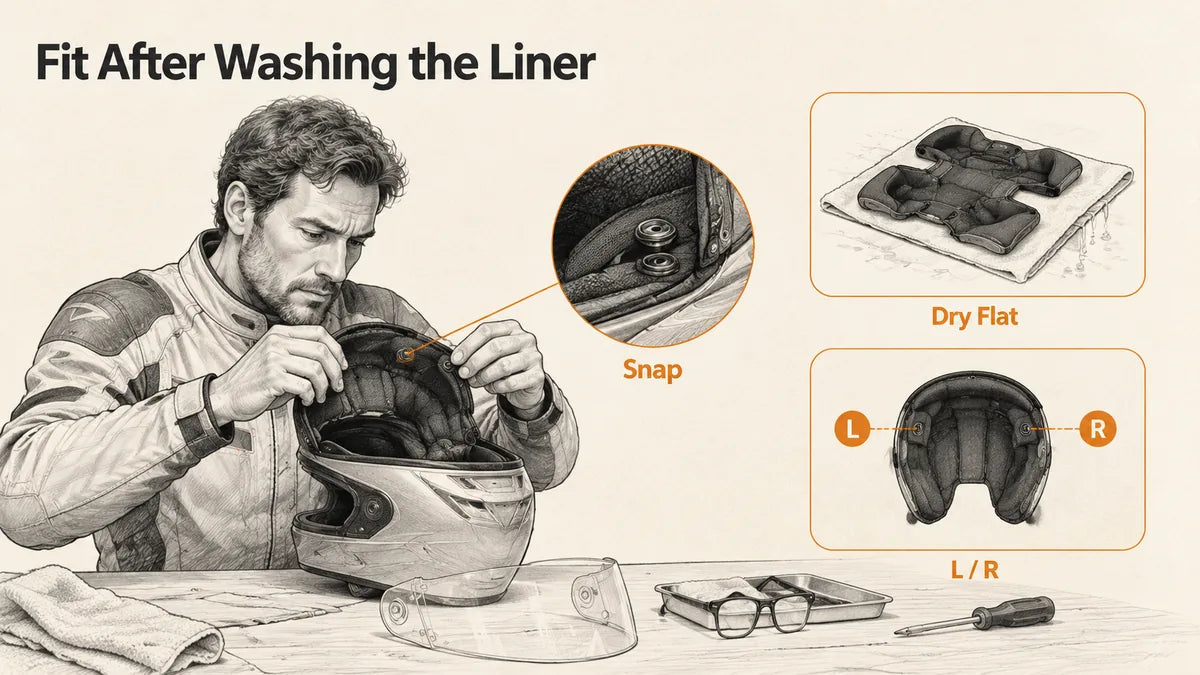 Why Does My Motorcycle Helmet Fit Differently After Washing the Liner?