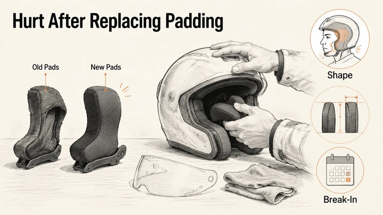 Why Does My Motorcycle Helmet Hurt After Replacing the Padding?