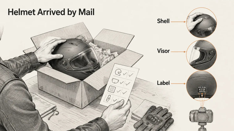 What Should I Check When My Motorcycle Helmet Arrives by Mail?