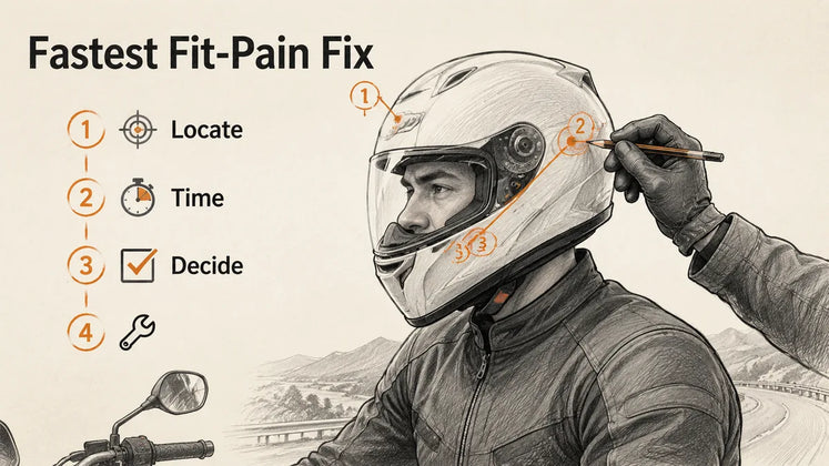 What Is the Fastest Way to Troubleshoot Motorcycle Helmet Fit Pain?