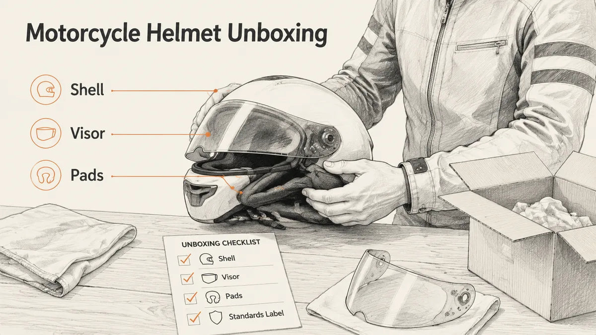What Should I Inspect During Motorcycle Helmet Unboxing?