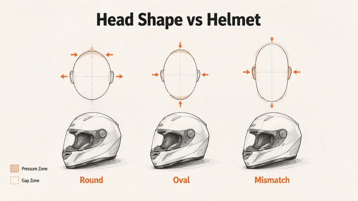 How Do I Know If My Head Shape Does Not Match the Helmet?
