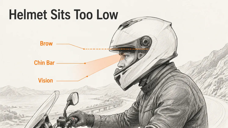 Why Does My Helmet Sit Too Low Over My Eyes?