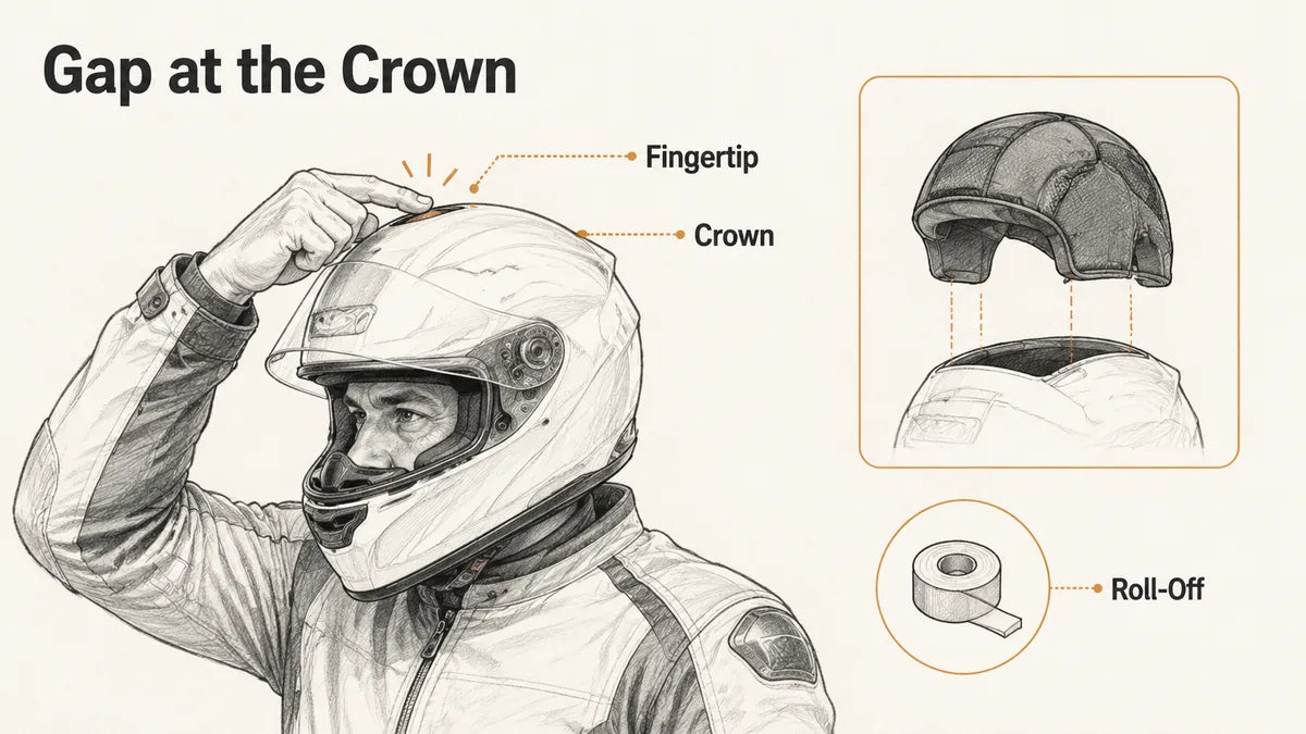 What Does a Gap at the Crown of a Helmet Mean?
