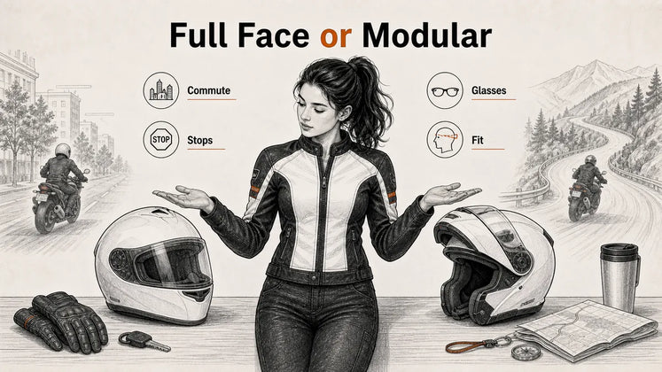 Full Face vs Modular Motorcycle Helmet