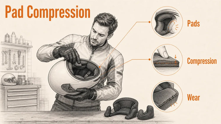 How Much Do Helmet Pads Compress Over Time?