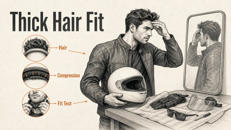 Does Thick Hair Change Motorcycle Helmet Size?