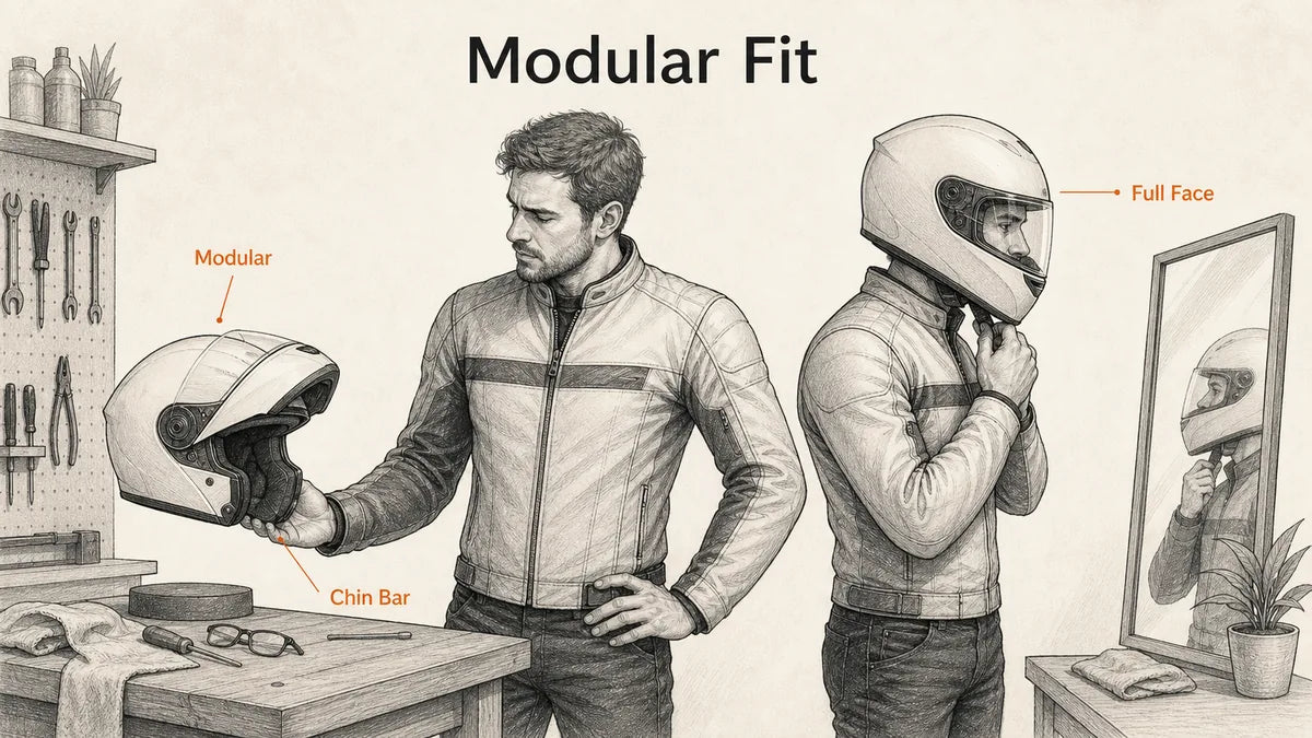 Why Does a Modular Helmet Fit Differently Than a Full Face?