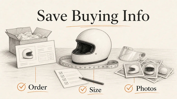 What Information Should I Save After Buying a Helmet Online?