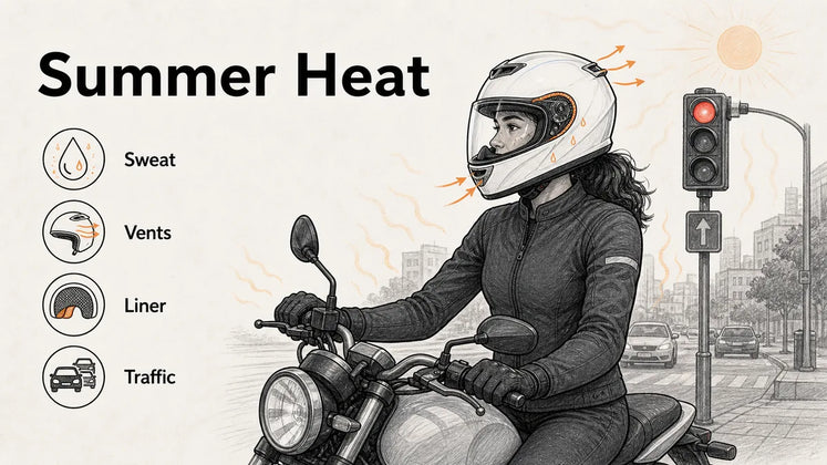 Why Your Motorcycle Helmet Feels Too Hot