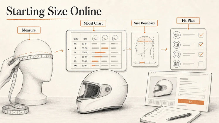 How Do I Choose a Starting Helmet Size Before Ordering Online?
