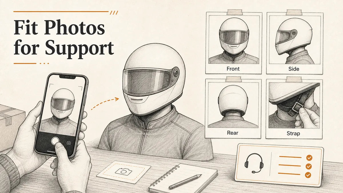 Can After-Delivery Photos Help Support Check Helmet Fit?