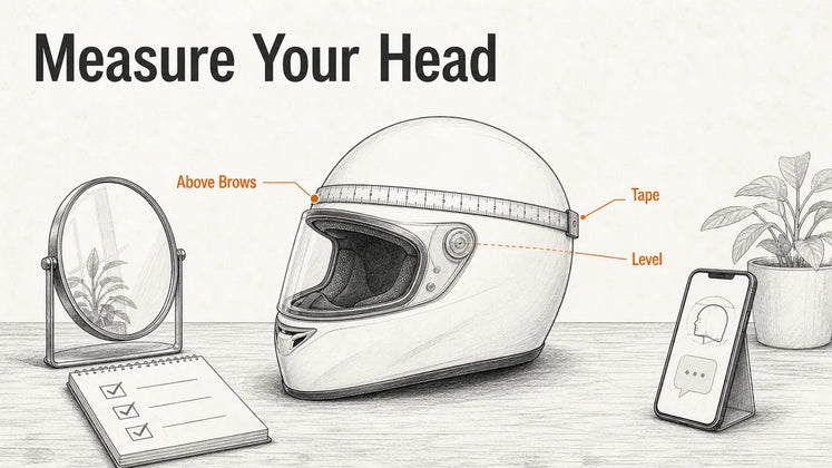 How Do I Get a Reliable Head Measurement for a Motorcycle Helmet?