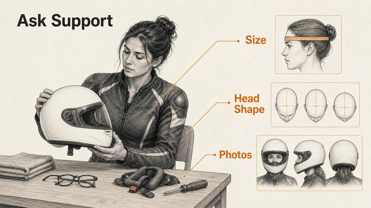 What Should I Tell Support When Asking About Helmet Size?