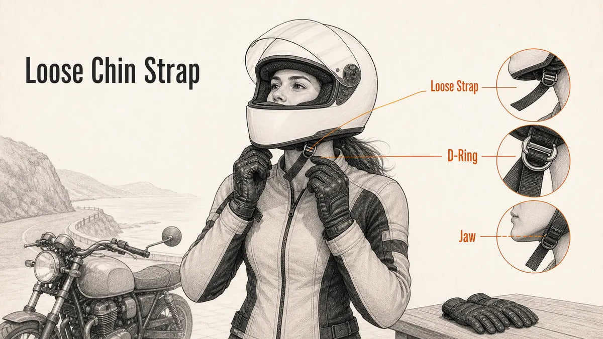 Why Does My Helmet Chin Strap Feel Loose Again After a Few Minutes?