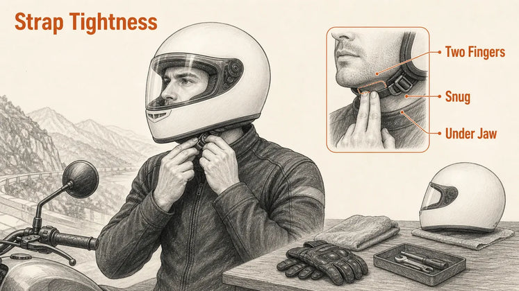 How Should a Helmet Chin Strap Feel When You Talk or Swallow?