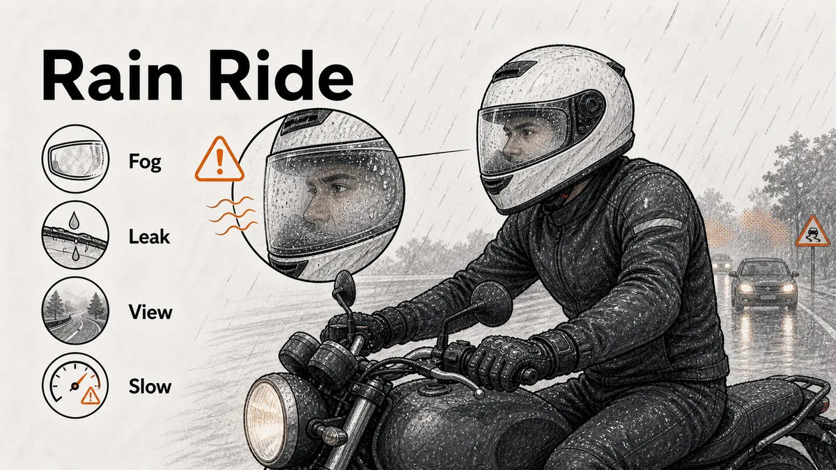 Why Motorcycle Helmets Fog in Rain