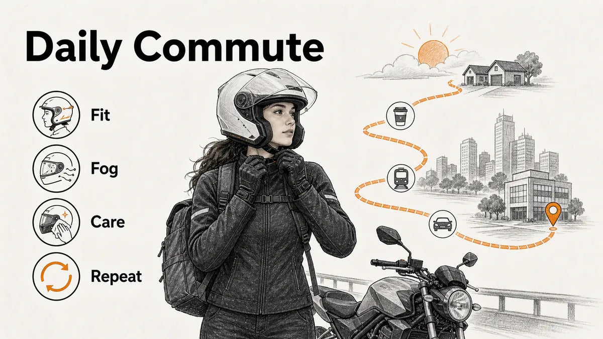 Commuter Motorcycle Helmet Checklist