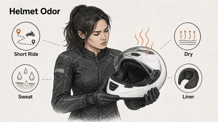 Why Your Motorcycle Helmet Smells Bad