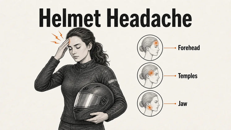 Why Does My Motorcycle Helmet Give Me a Headache? Pressure Points Riders Should Check