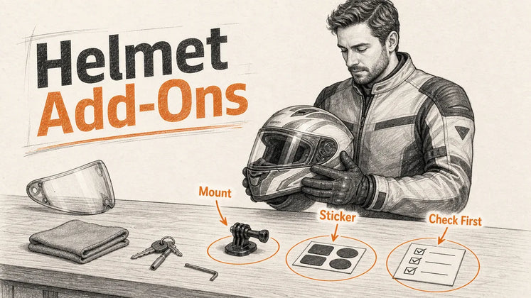 Can You Put a Camera Mount or Sticker on a Motorcycle Helmet? What Riders Should Check First