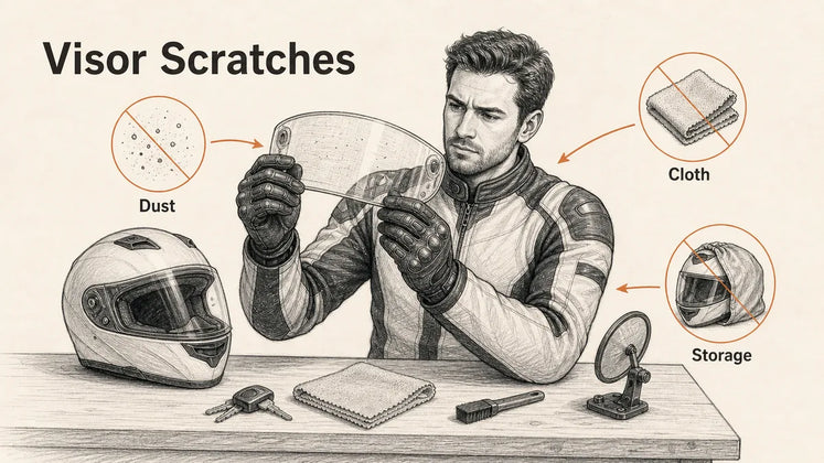 Why Your Helmet Visor Gets Scratched So Fast: Cleaning and Storage Mistakes Riders Miss