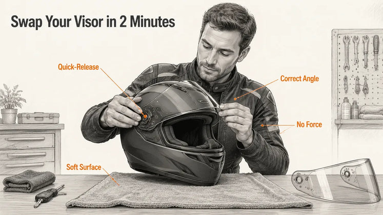 How to Replace a Motorcycle Helmet Visor: Step-by-Step for Quick-Release and Screw-Type Systems