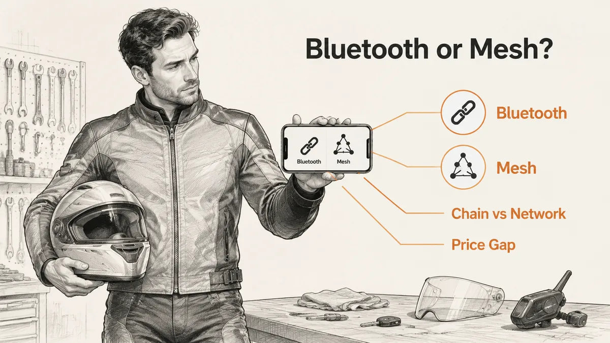 Bluetooth Headset Stuck Choosing? What Motorcycle Riders Should Check Before Buying a Helmet Intercom