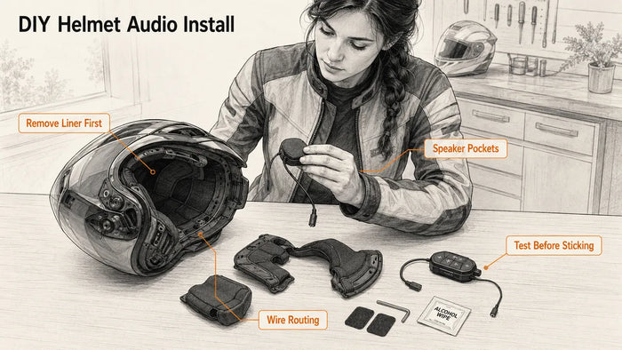 Installing a Bluetooth Headset Without Ruining Your Motorcycle Helmet: Fit, Wires, and Speaker Placement