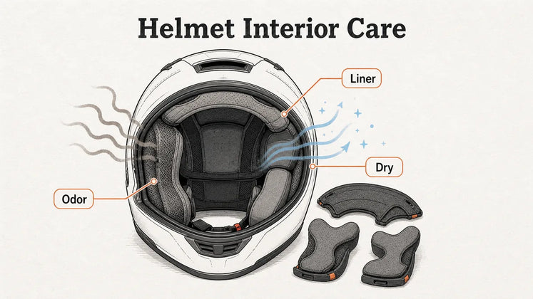 How to Clean the Inside of a Motorcycle Helmet？