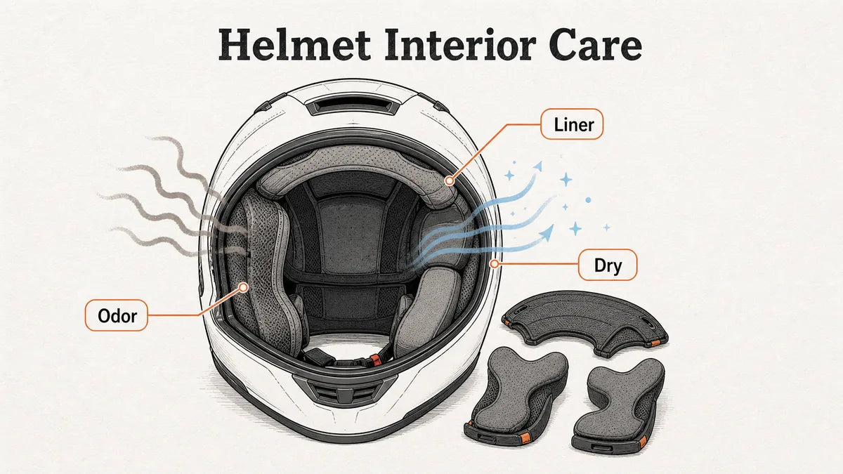 How to Clean the Inside of a Motorcycle Helmet？