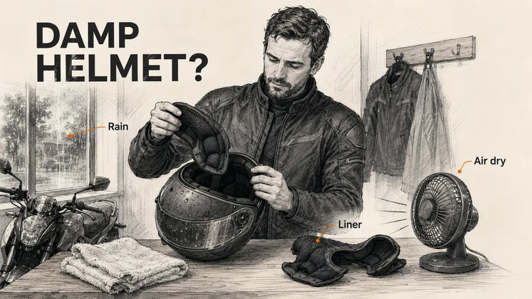 Helmet Liner Still Damp or Smelly? How to Dry a Motorcycle Helmet Without Damaging It