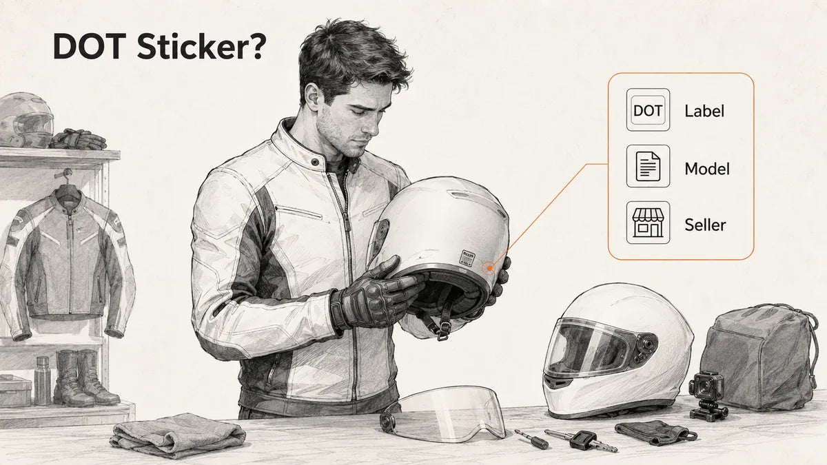 Is Your Motorcycle Helmet DOT Approved or Just Wearing a Sticker?