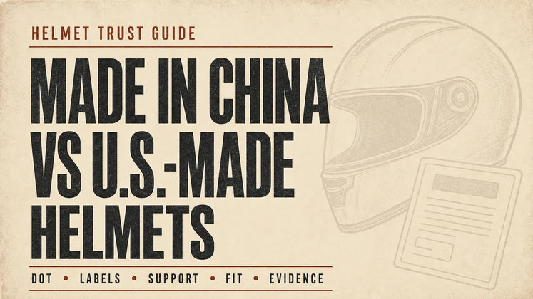 Are Motorcycle Helmets Made in China Trustworthy Compared With U.S.-Made Helmets?