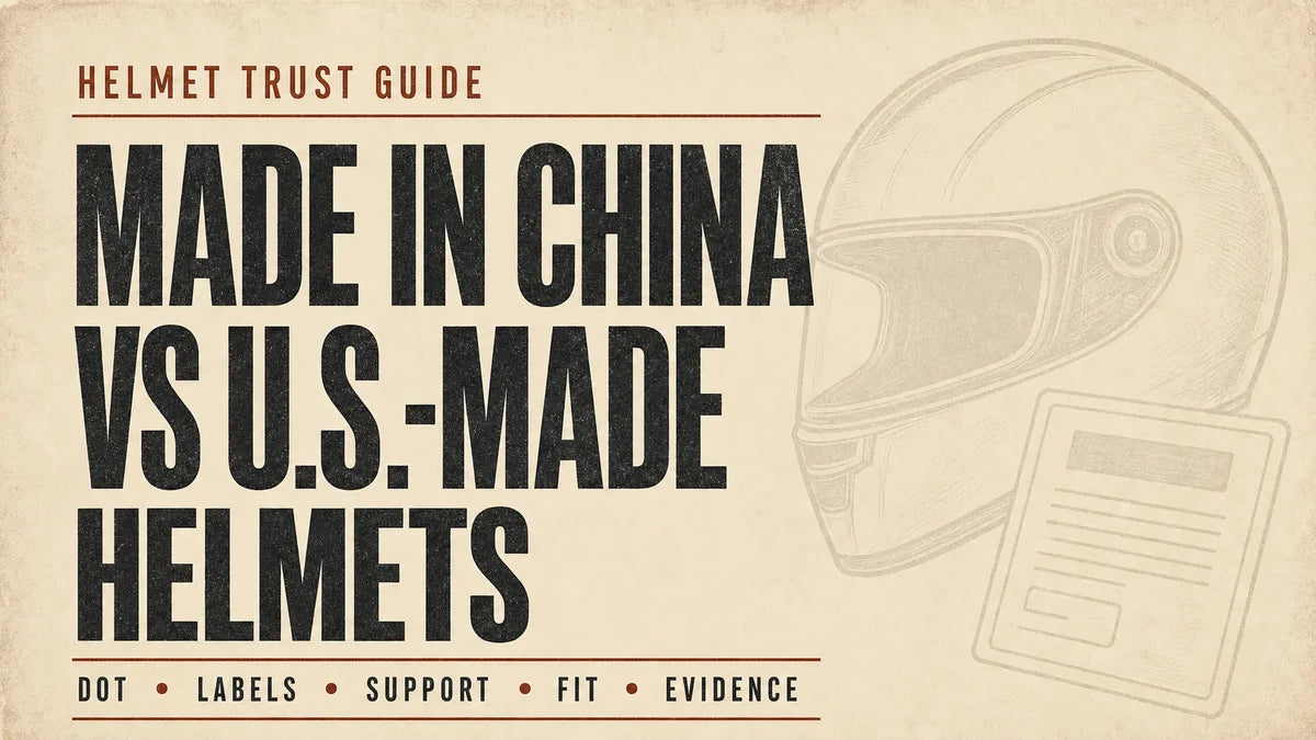 Are Motorcycle Helmets Made in China Trustworthy Compared With U.S.-Made Helmets?