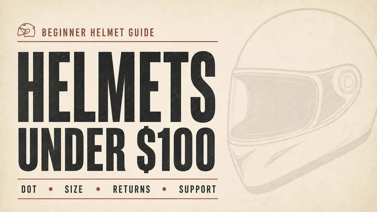 Motorcycle Helmets Under $100: What Beginner Riders Should Check Before Buying Online