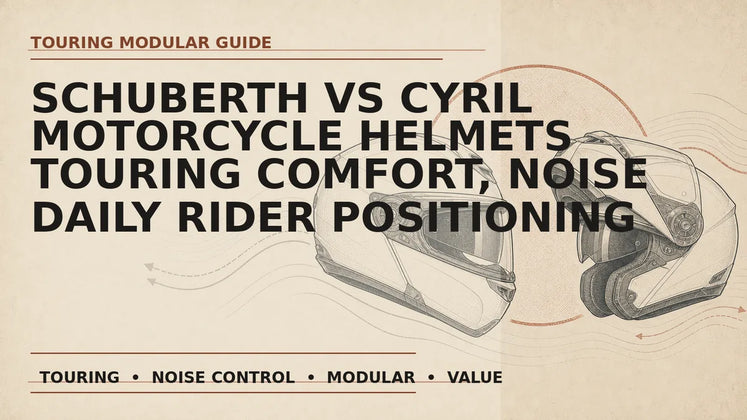Schuberth vs CYRIL Motorcycle Helmets: Touring Comfort, Noise Control, Pricing, and Daily Rider Positioning