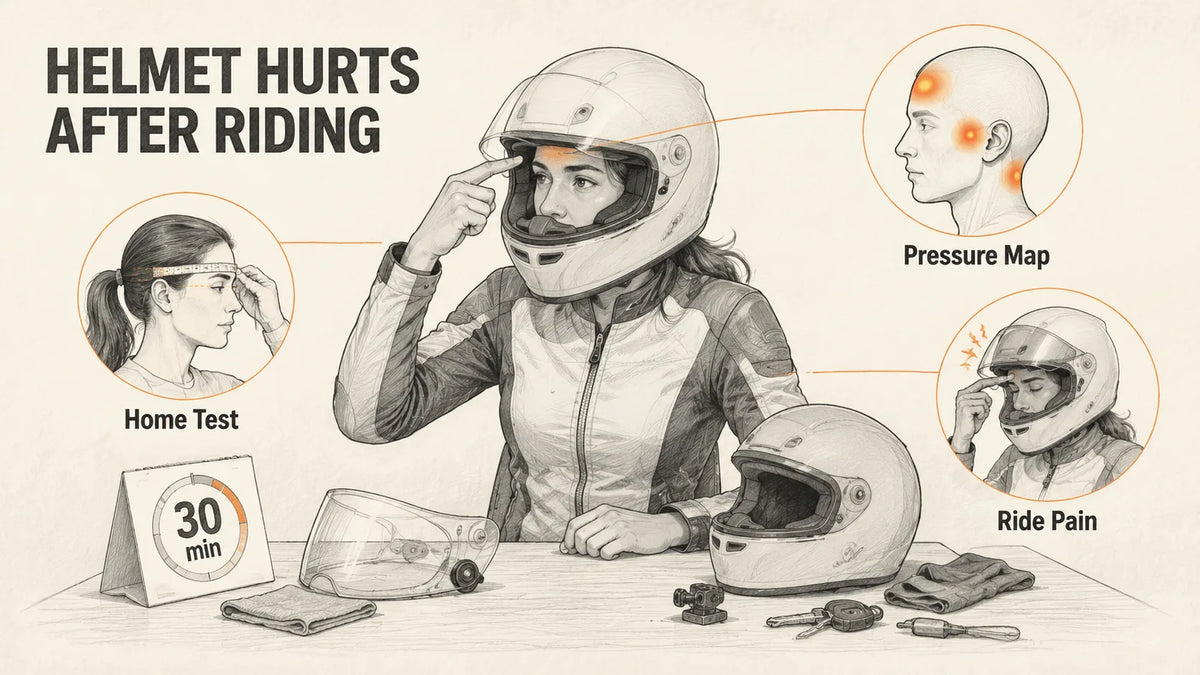 Why Does My Motorcycle Helmet Feel Fine at Home but Hurt After Riding?