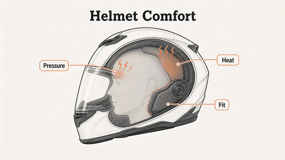 Why Your Motorcycle Helmet Feels Uncomfortable and How to Fix It