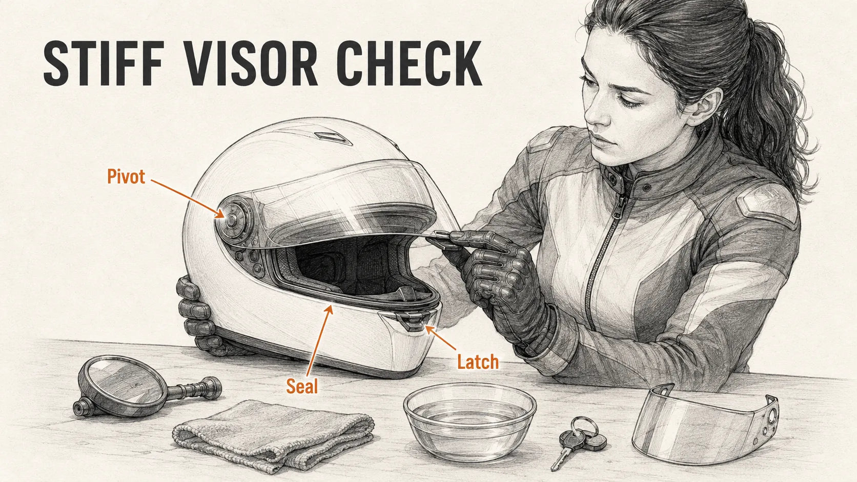 Why Is My Motorcycle Helmet Visor Hard to Open or Close?