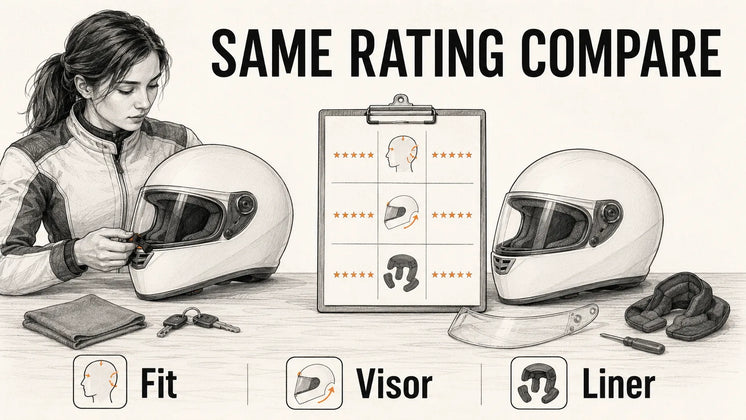 How to Compare Two Motorcycle Helmets With the Same Safety Rating