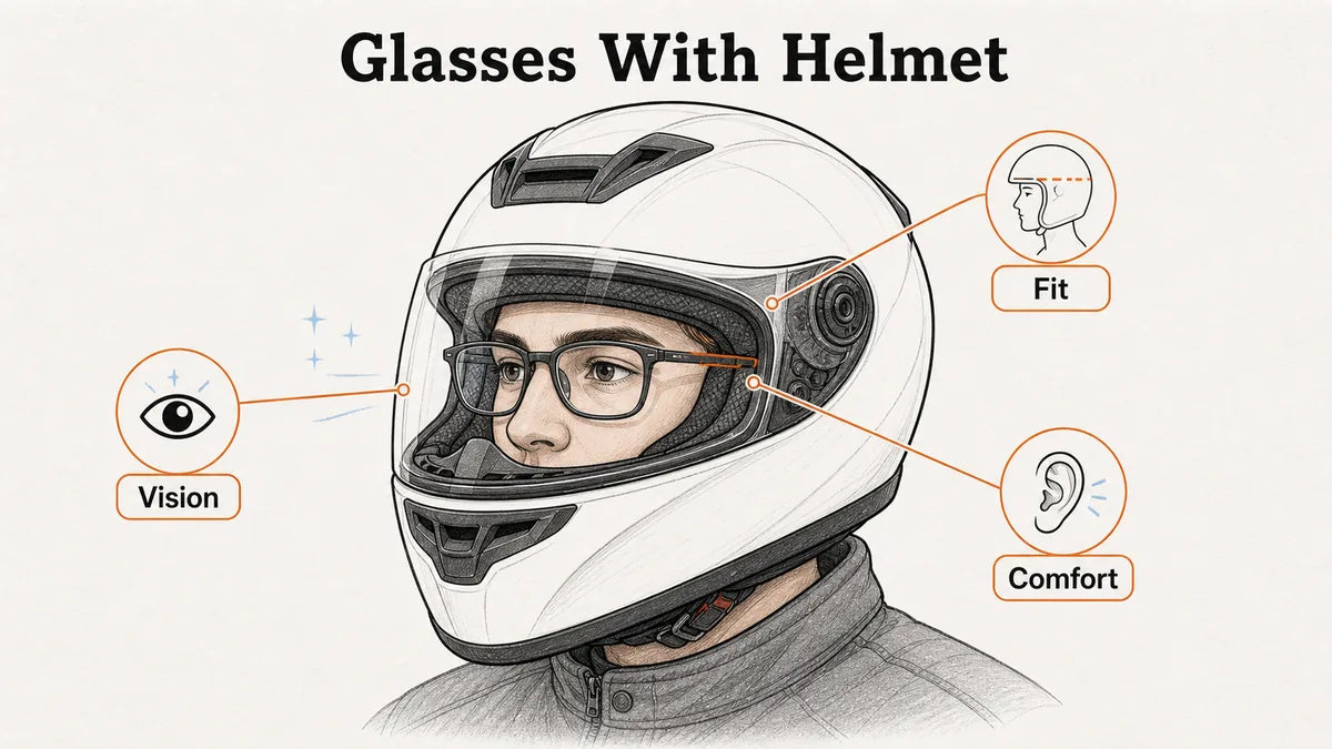 Can You Wear Glasses With a Motorcycle Helmet?