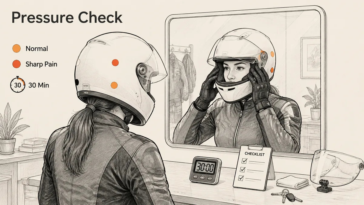 How Do I Tell If a Helmet Pressure Point Is Normal?